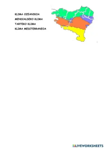 Euskal herriko klima motak