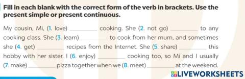 Form of verb