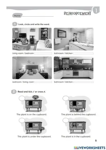 GO! FAR 2 UNIT 1 OUR HOUSE Reinforcement