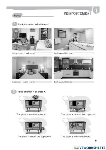 GO! FAR 2 UNIT 1 OUR HOUSE Reinforcement