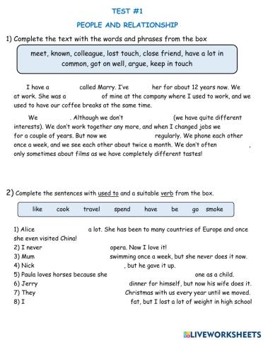 People and relationship