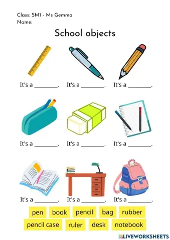School objects