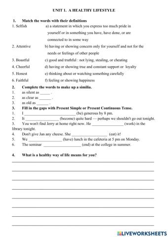 Test 2. 8 Form It-s my life