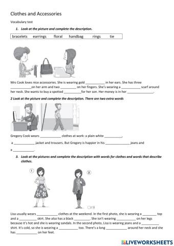 Clothes and accessories