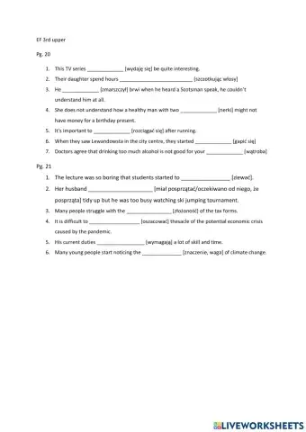EF 3rd upper pg. 20-21