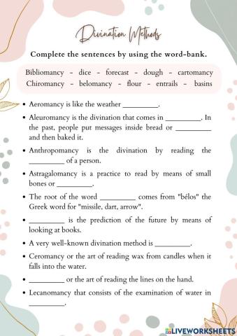 Divination Methods