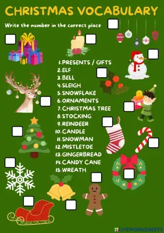 Christmas vocabulary