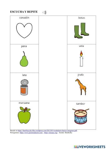 Vocabulario Básico 13