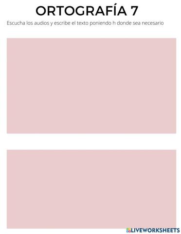 Ortografía H