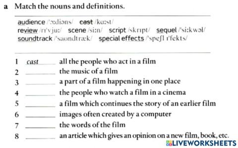 Films Vocabulary