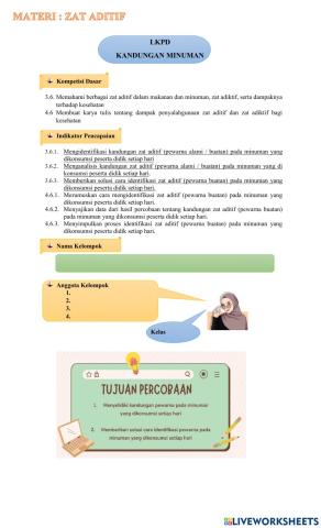 Identifikasi Pewarna Minuman