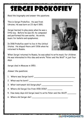 Sergei Prokofiev Reader