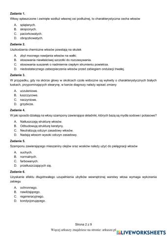 Testy fryzjer styczeń 2021