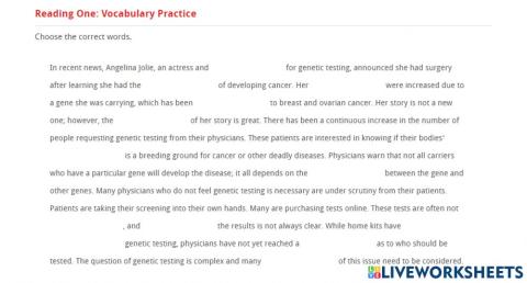 Vocabulary Practice 1 - Unit 3 - Skills 3