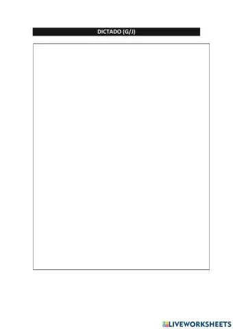 Dictado G-J