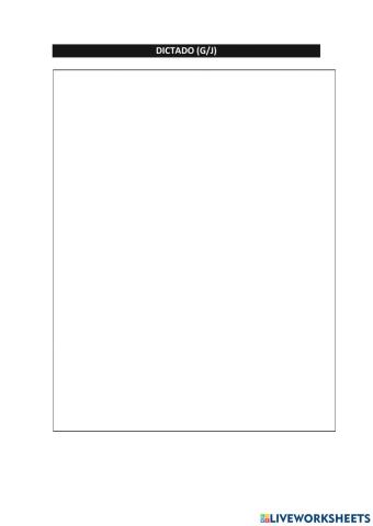 Dictado G-J
