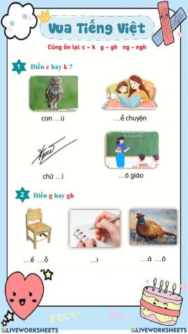 Lớp 1 - Luyện tập chính tả Tuần 7 (KNTT)