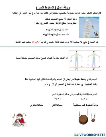 الحركة السقوط الحر