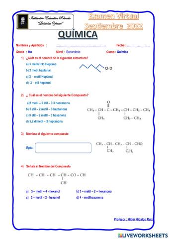 Química 4to Sec