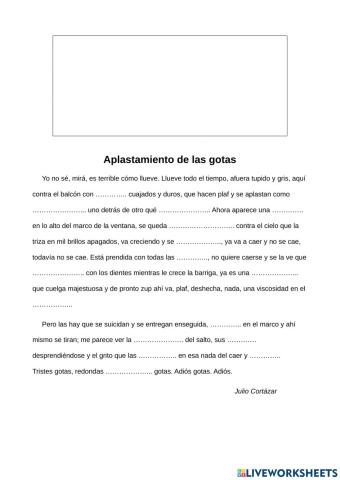 Gotas, Julio Cortázar