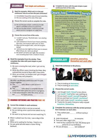 Prepare 4 2nd edition Past Simple-Past Continuous