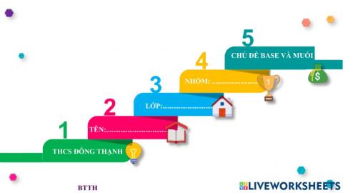 ÔN TẬP CHỦ ĐỀ MUỐI - BASE
