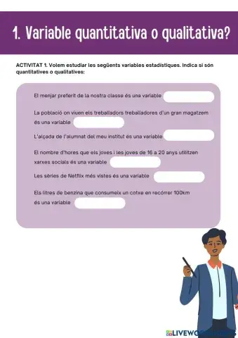 1. Variable quantitativa o qualitativa?