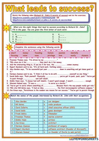 What leads to success