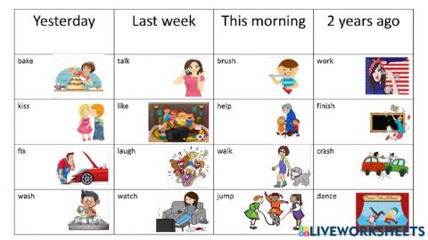 T sound regular vebs