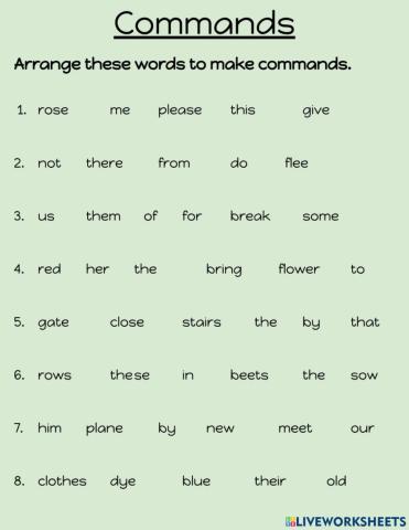 Giving Commands