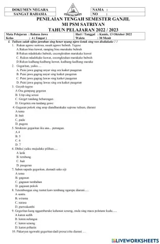 Pts 4 bahasa jawa okto 2022