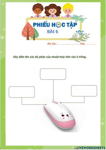 Khối 3-Bài 6: Sử dụng chuột máy tính