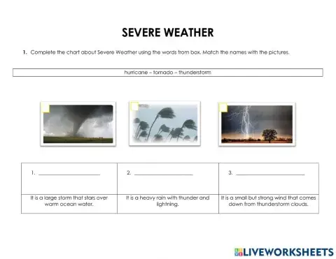 Severe weather 3 grade 2022