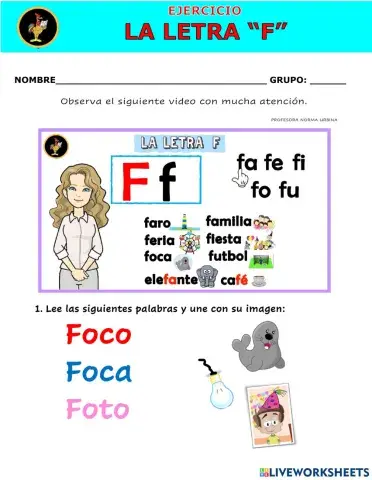 Ejercicio Letra F