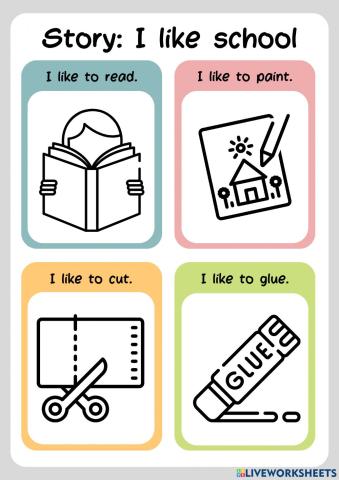 Story telling: I like school  (P1)