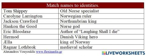 Valhalla reading match