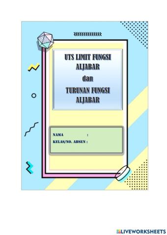 UTS Matematika Kelas XII