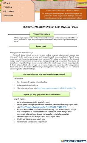 Lkpd sistem navigasi pada migrasi hewan