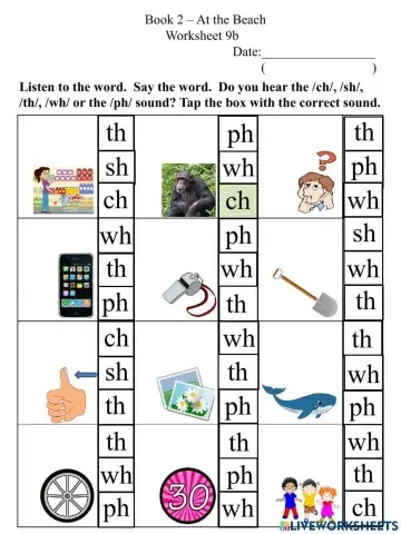9b Consonant Digraphs Ch Sh Th Wh Ph