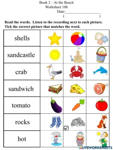 10b Word Picture Association