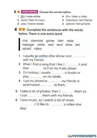 Wider World 3 - Unit 1 - Vocabulary (word friends)