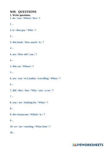 WH Questions
