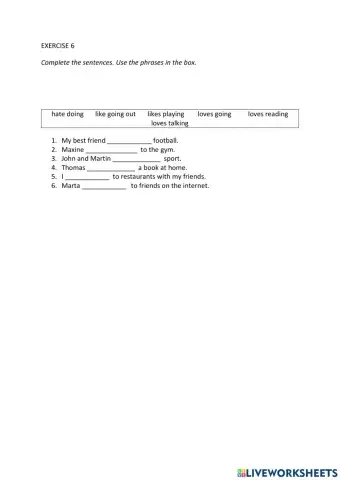 IE0, Unit 4, Language Builder, Exercise 6