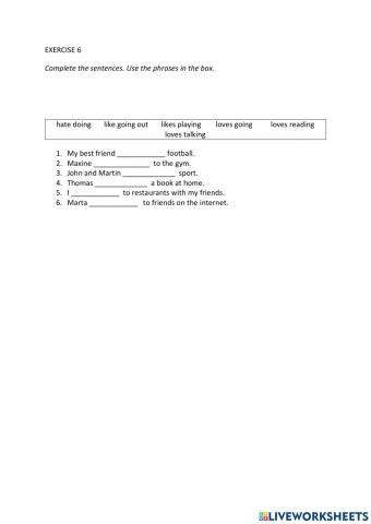 IE0, Unit 4, Language Builder, Exercise 6