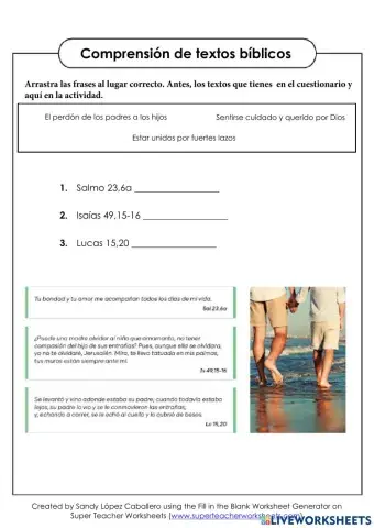 Comprensión de textos bíblicos