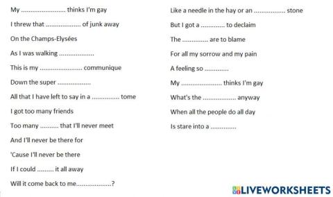 Too many friends song