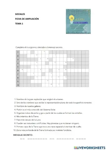 Ficha ampliación Tema 1 Sociales