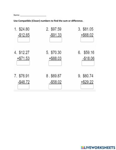 Compatible numbers with decimals