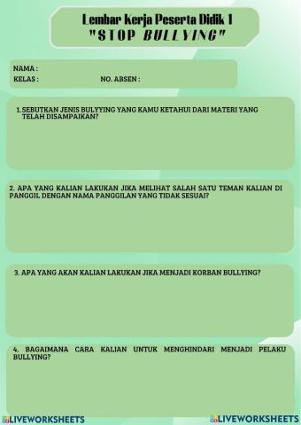 Lkpd -stop bullying-