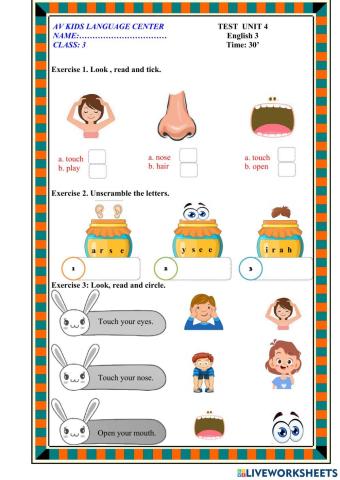 PBT Test Unit 4 (Global Success 3) Mrs.Thuy